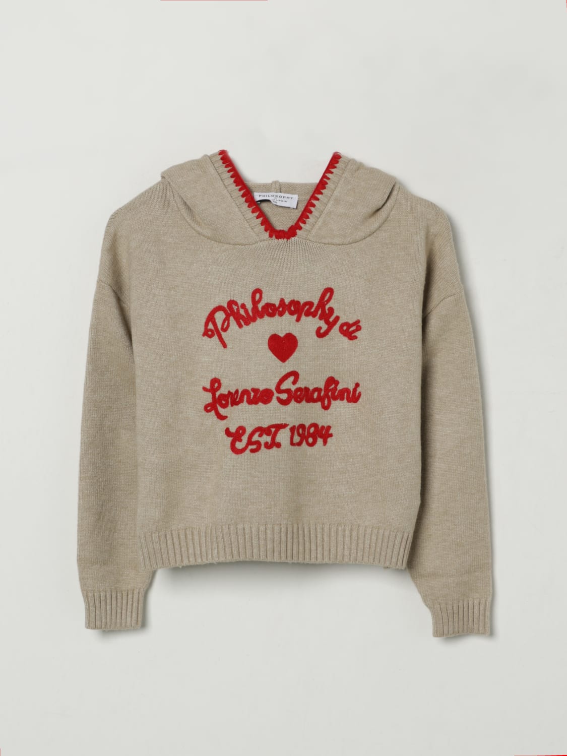 PHILOSOPHY DI LORENZO SERAFINI PULLOVER: Pullover kinder Philosophy Di Lorenzo Serafini, Ecru - Img 1