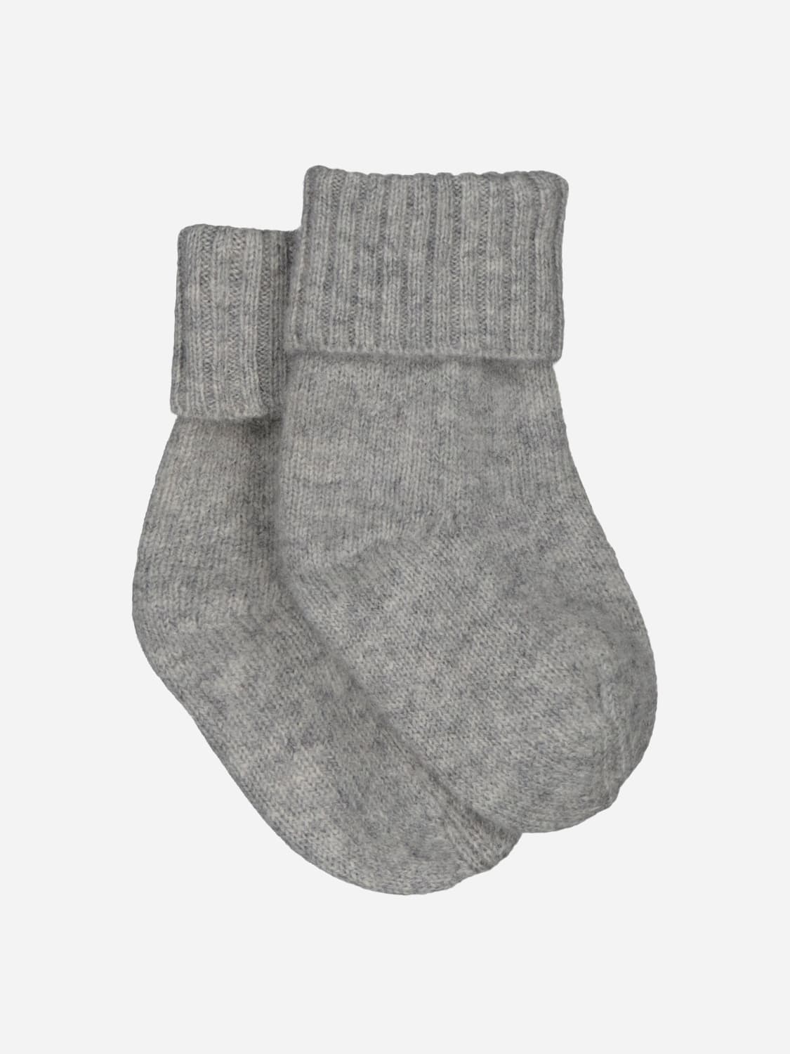 BOBBIN & TRICOT SOCKS: Bobbin & Tricot cashmere socks, Grey - Img 1