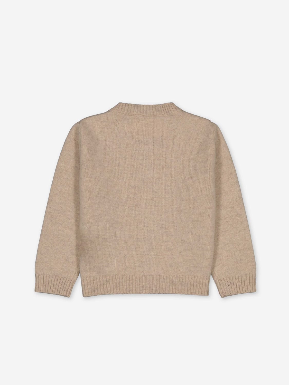 BOBBIN & TRICOT SWEATER: Bobbin & Tricot baby cashmere sweater, Beige - Img 2