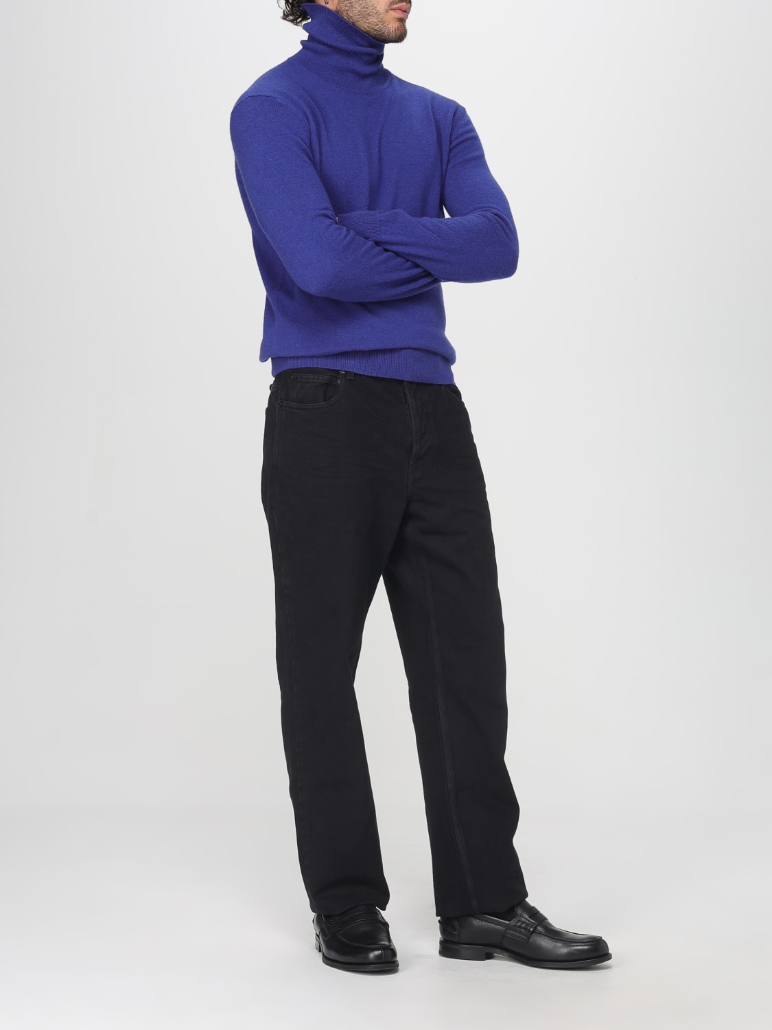 SAINT LAURENT 스웨터: 스웨트셔츠 남성 Saint Laurent, 블루 - Img 2