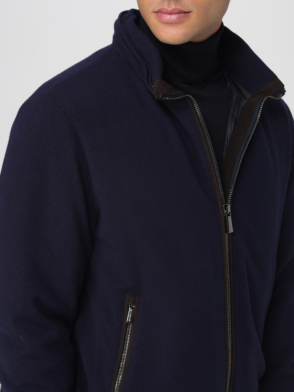 MOORER JACKET: Jacket men Moorer, Blue - Img 4