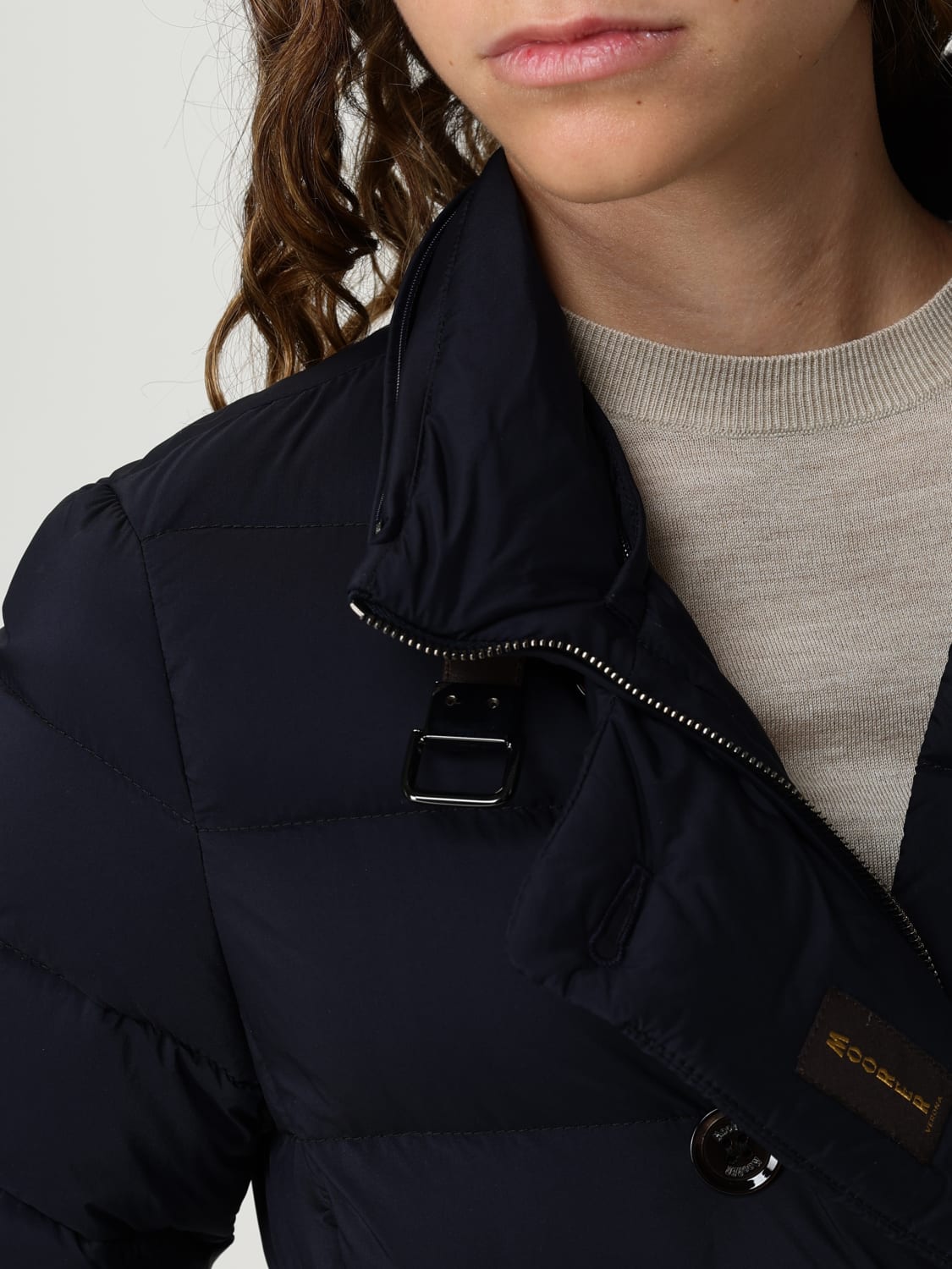 MOORER CHAQUETA: Abrigo mujer Moorer, Azul Oscuro - Img 4