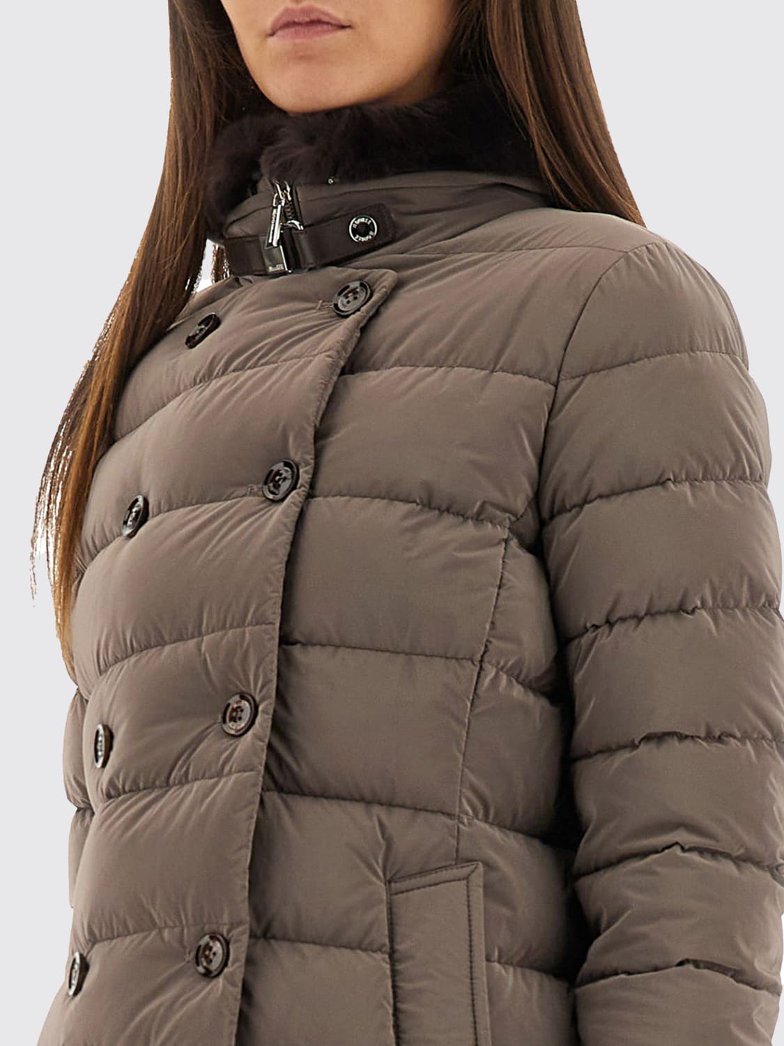 MOORER 재킷: 코트 여성 Moorer, 브라운 - Img 3