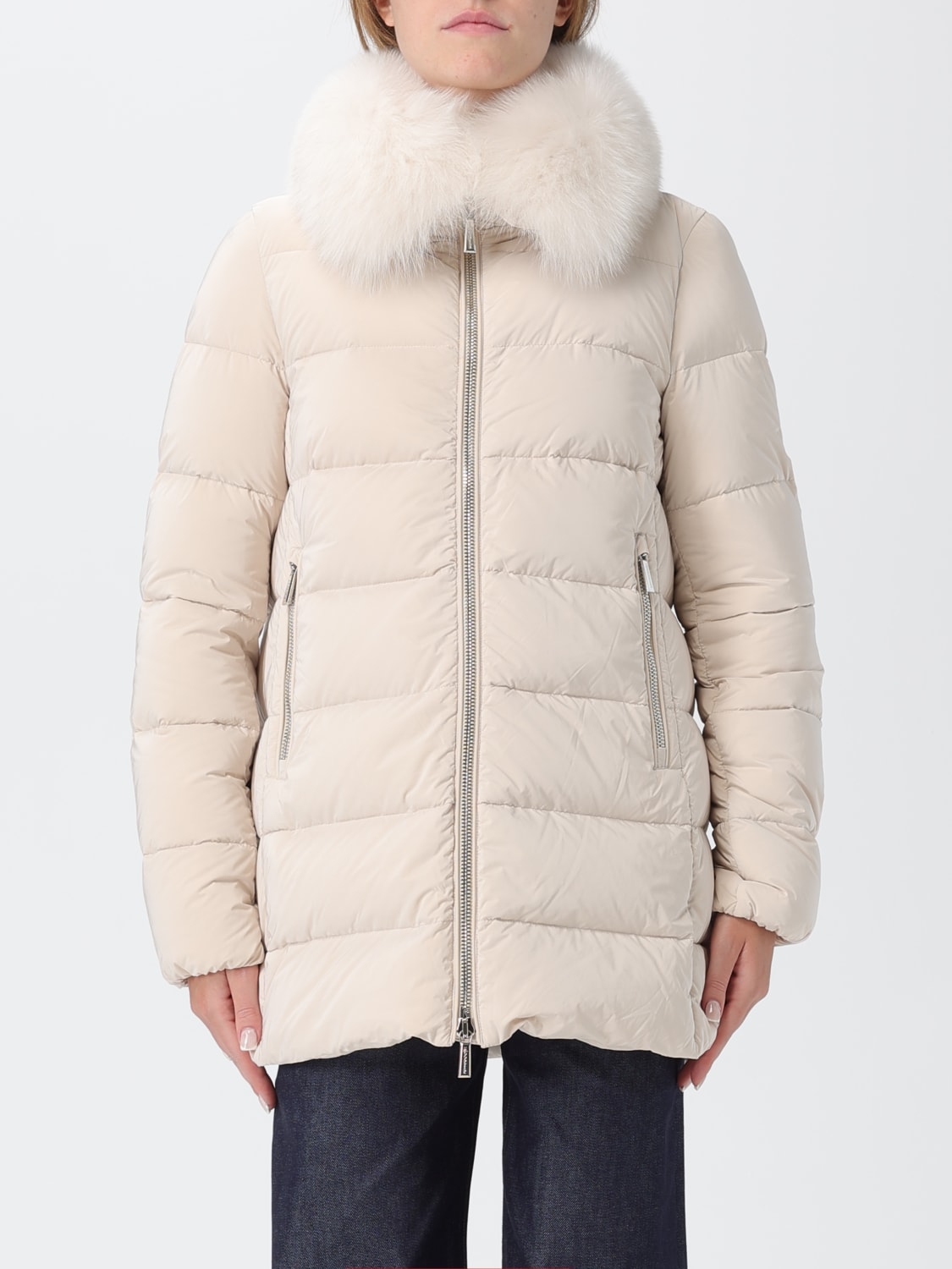 MOORER JACKE: Mantel damen Moorer, Cream - Img 1