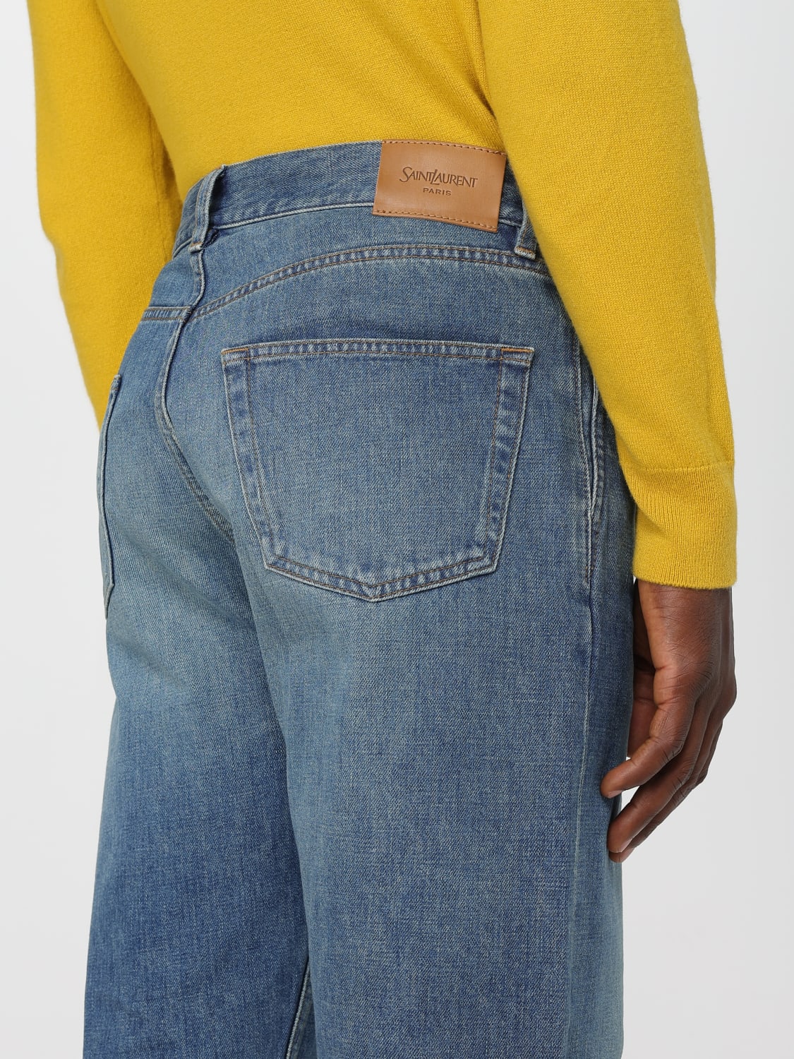 SAINT LAURENT JEANS: Jeans men Saint Laurent, Blue - Img 5