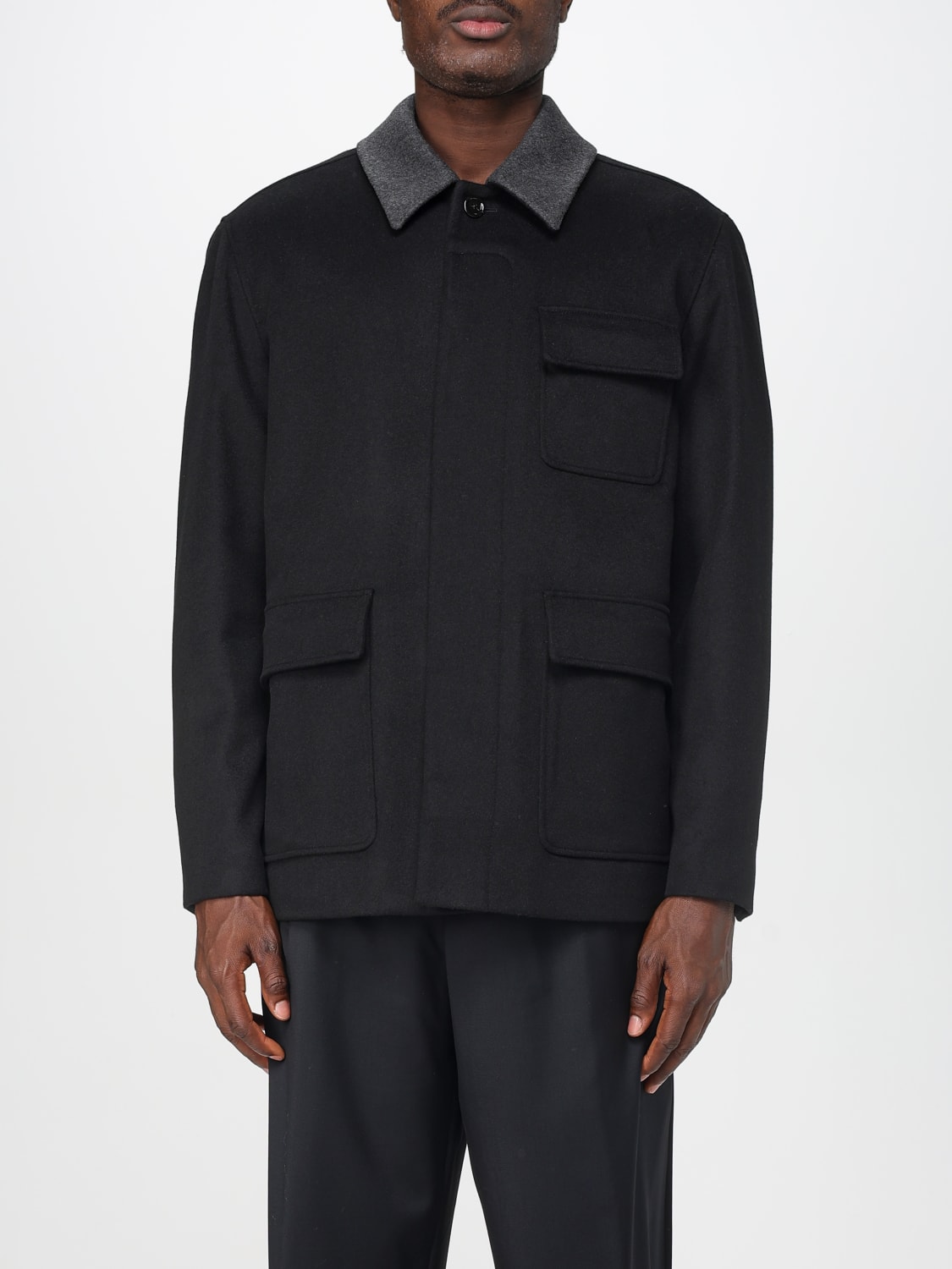 LARDINI COAT: Jacket men Lardini, Black - Img 1