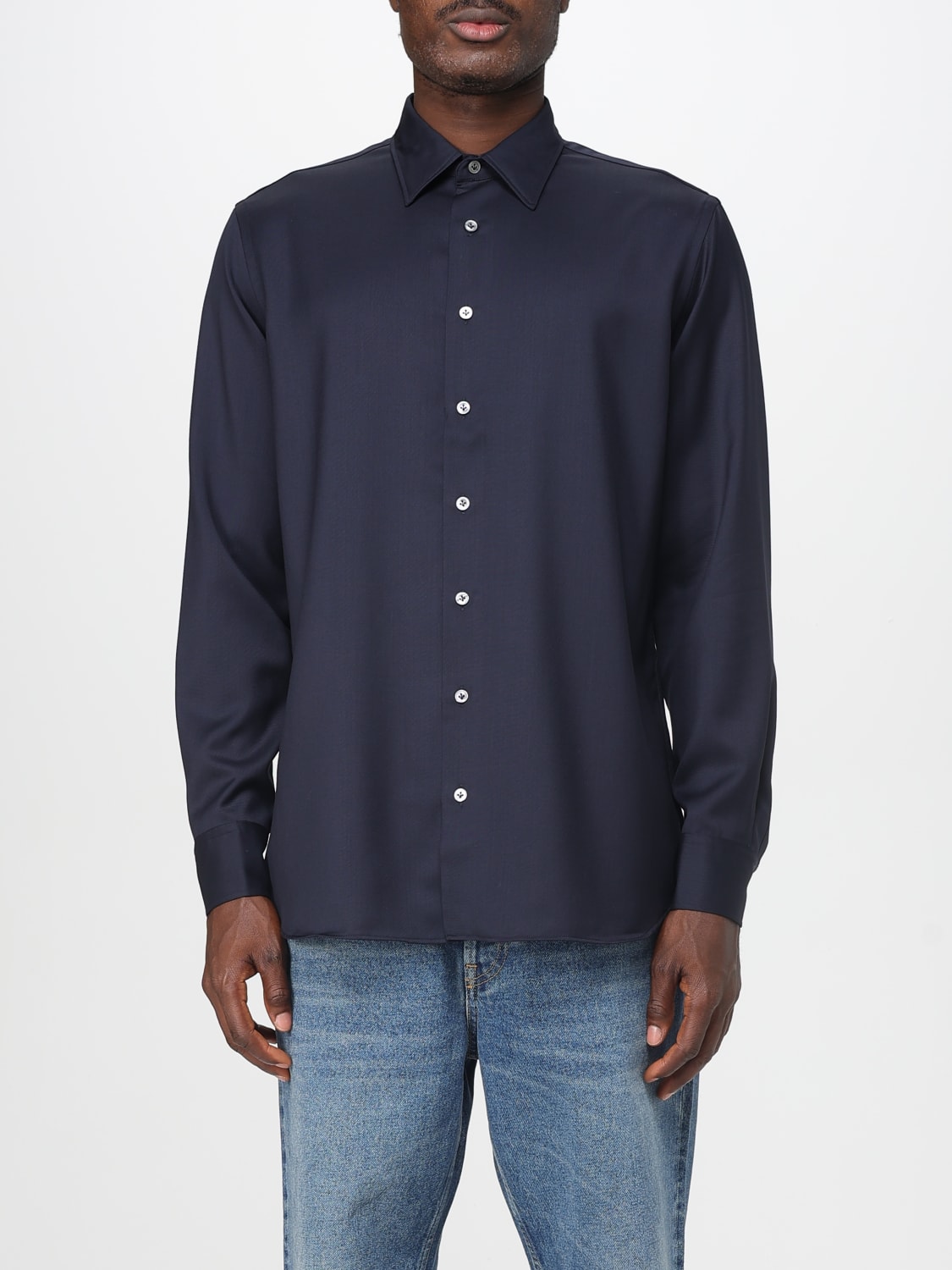 LARDINI SHIRT: Shirt men Lardini, Blue - Img 1