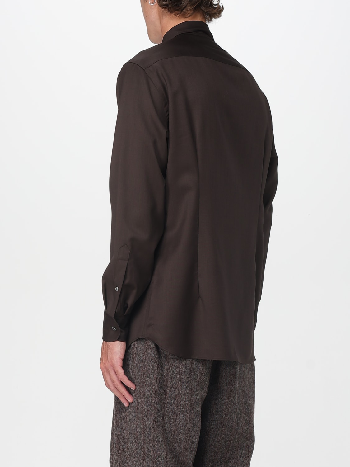 LARDINI SHIRT: Shirt men Lardini, Brown - Img 2