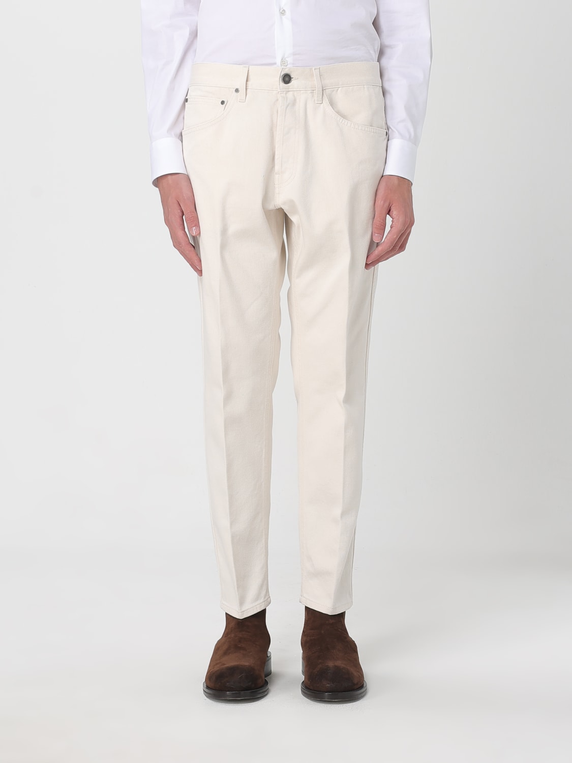LARDINI JEANS: Jeans men Lardini, Cream - Img 1
