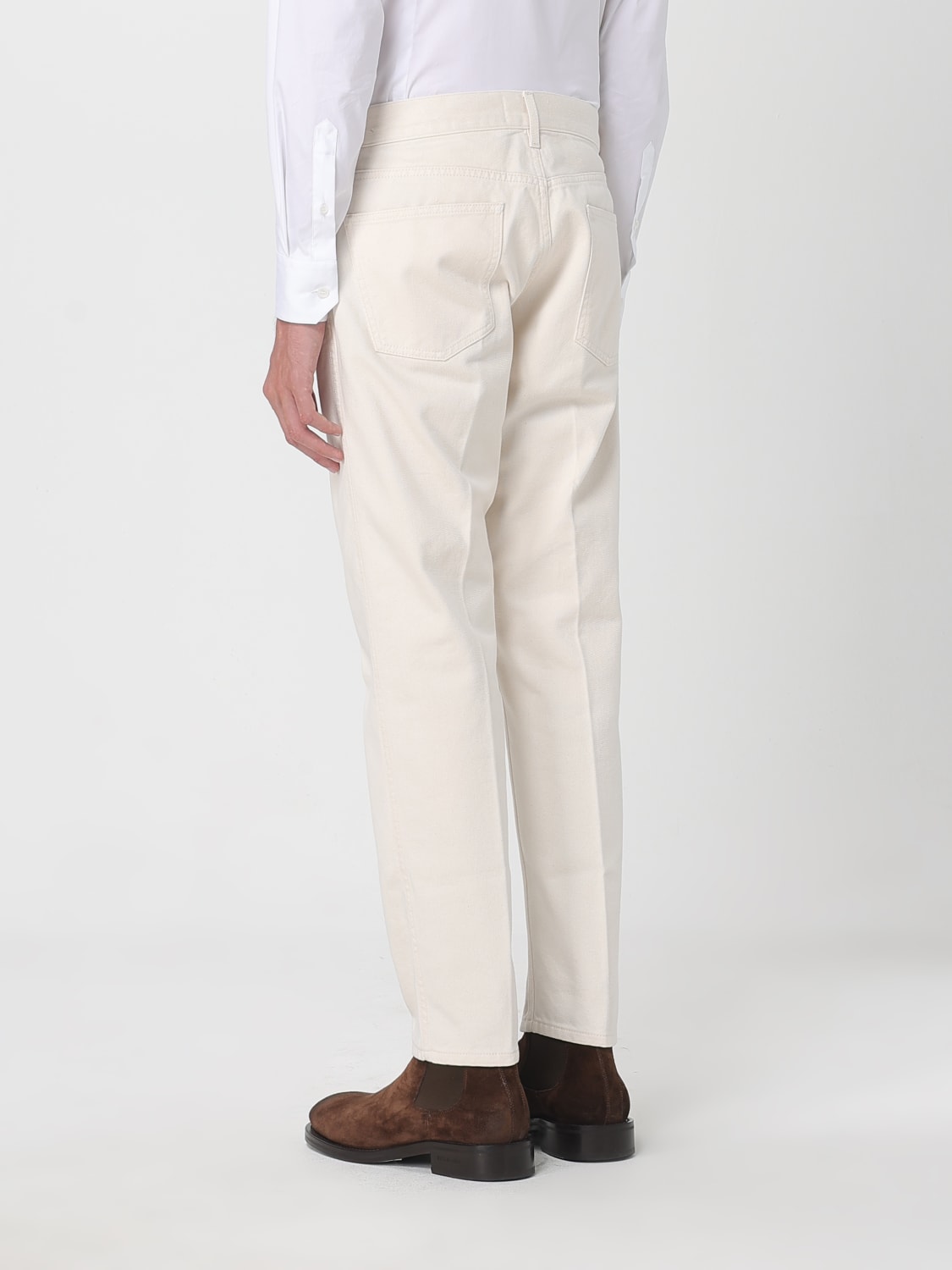 LARDINI JEANS: Jeans men Lardini, Cream - Img 2