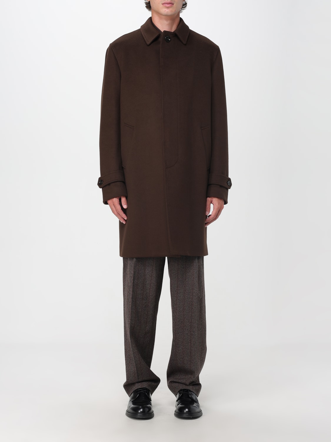 LARDINI COAT: Jacket men Lardini, Brown - Img 1