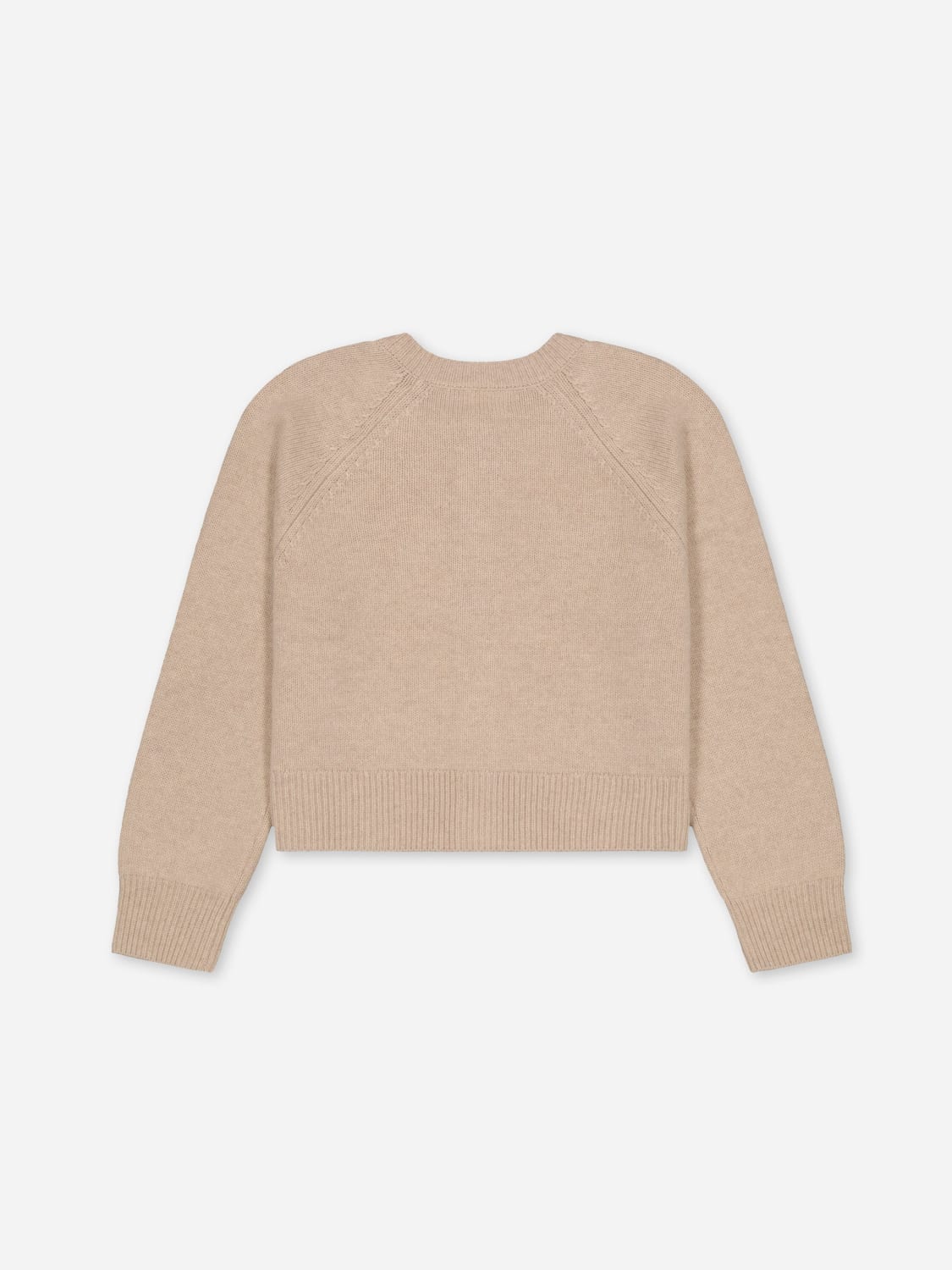 BOBBIN & TRICOT SWEATER: Bobbin & Tricot women's cashmere cardigan, Beige - Img 2