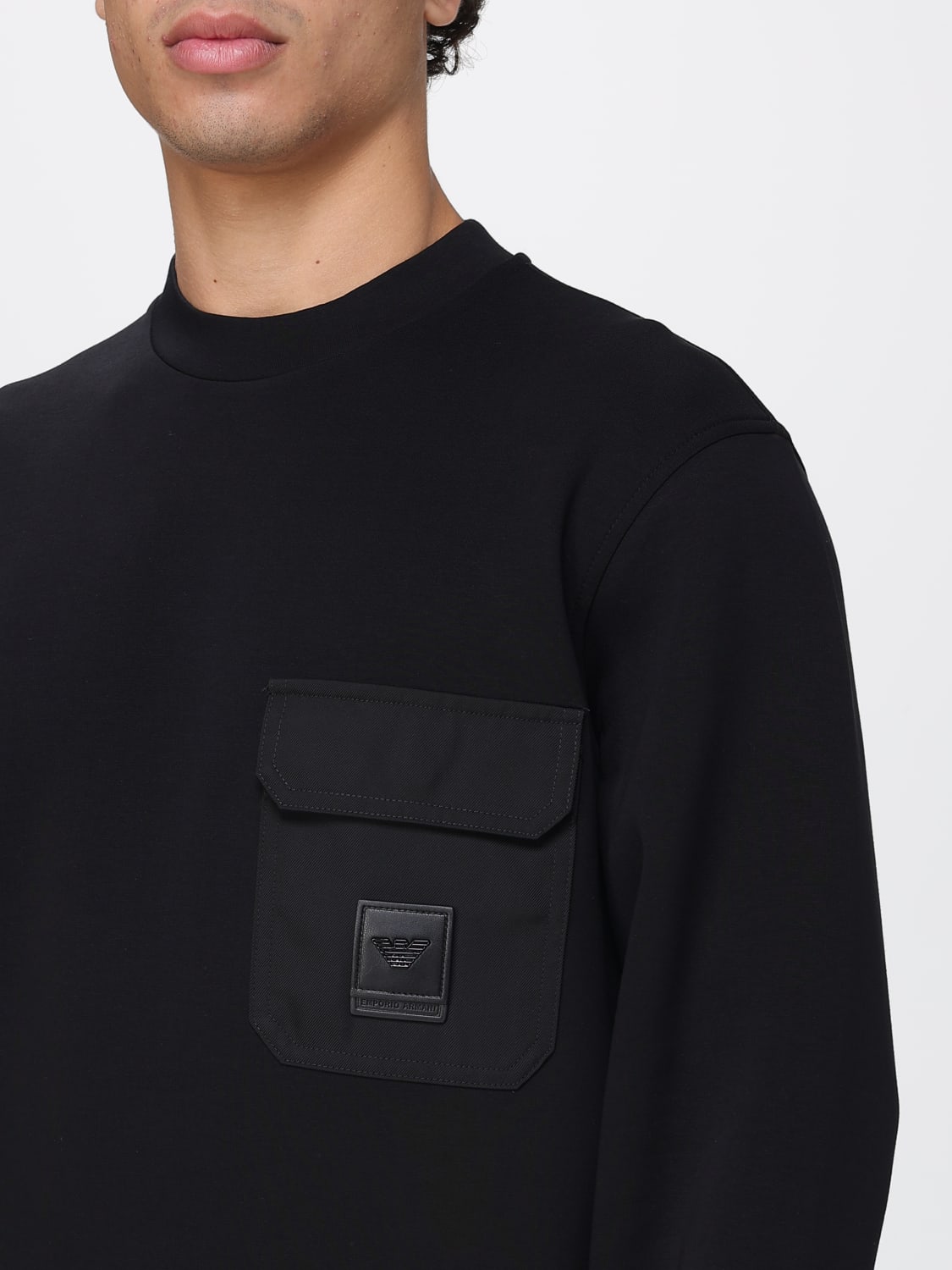 EMPORIO ARMANI SWEATSHIRT: Sweater men Emporio Armani, Black - Img 3