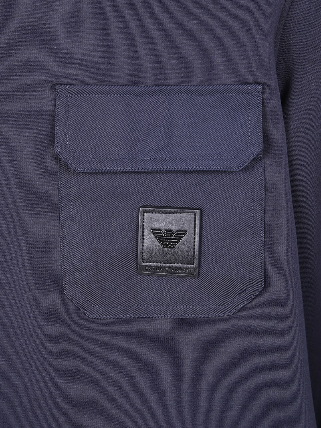 EMPORIO ARMANI SUDADERA: Jersey hombre Emporio Armani, Azul Marino - Img 3