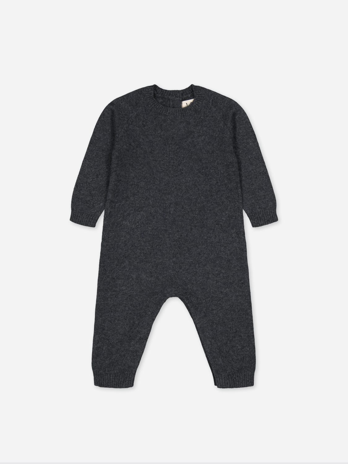 BOBBIN & TRICOT TRACKSUIT: Bobbin & Tricot cashmere romper, Charcoal - Img 1
