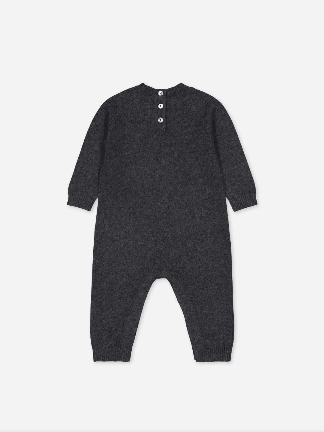 BOBBIN & TRICOT TRACKSUIT: Bobbin & Tricot cashmere romper, Charcoal - Img 2