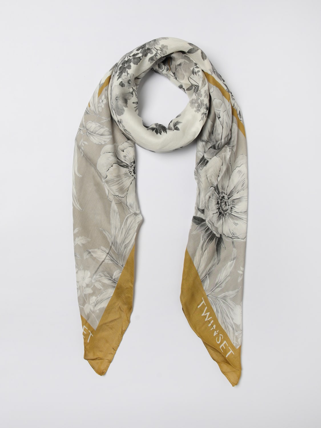 TWINSET SCIARPA: Kefiah Twinset in viscosa stampata , Fantasia - Img 2