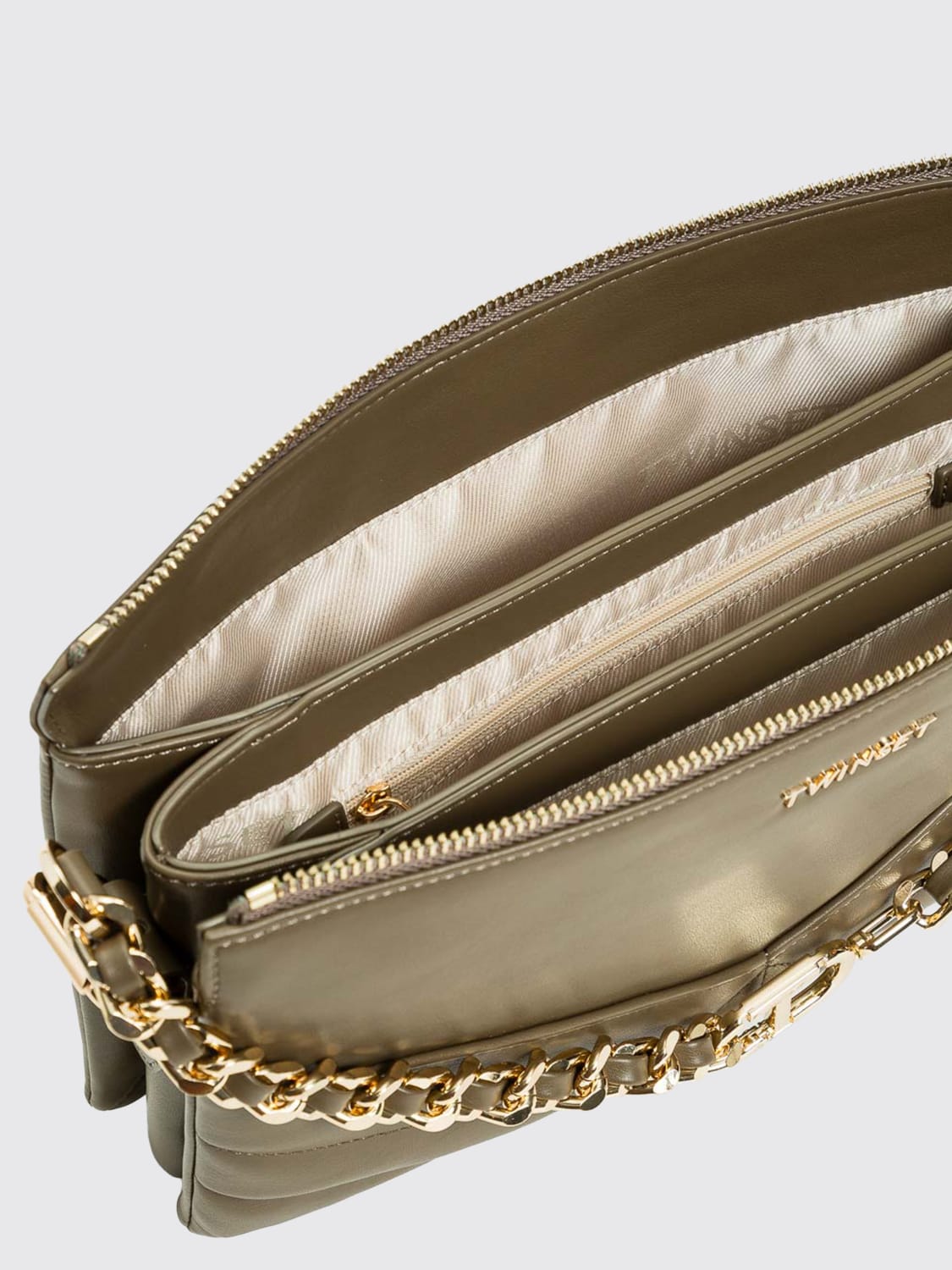 TWINSET BANDOLERA: Mini bolso mujer Twinset, Marrón Barro - Img 3