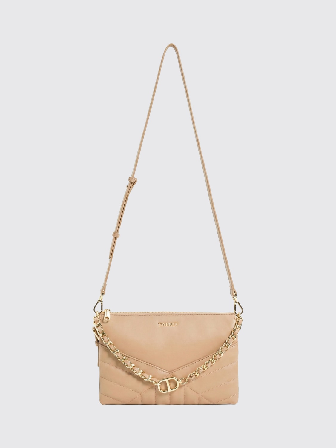 TWINSET CROSSBODY BAG: Mini bag woman Twinset, Natural - Img 1