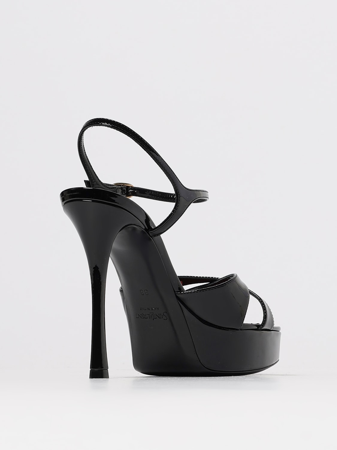 SAINT LAURENT HEELED SANDAL: Flat sandals woman Saint Laurent, Black - Img 3