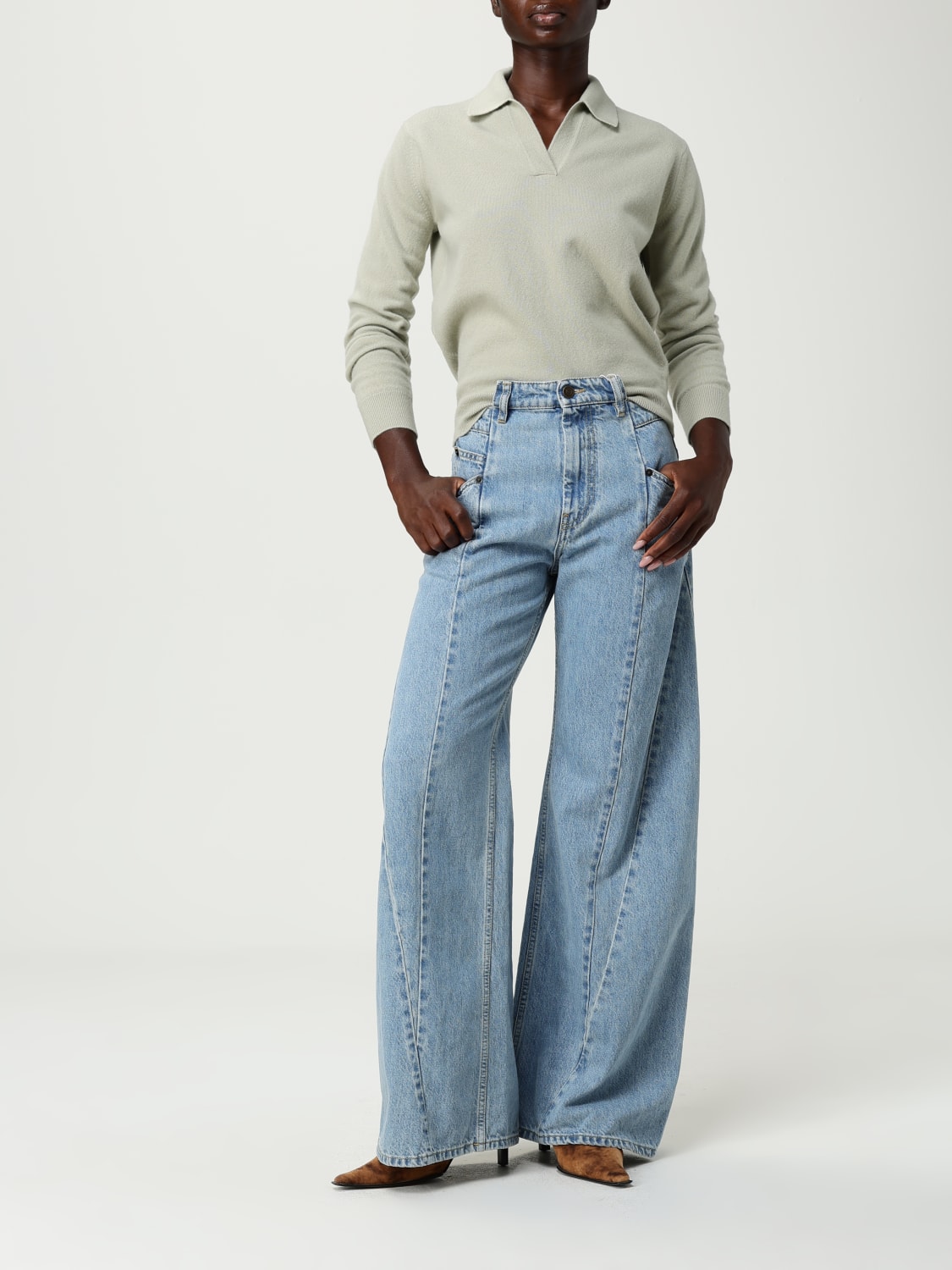 MAISON MARGIELA JEANS: Jeans woman Maison Margiela, Gnawed Blue - Img 2