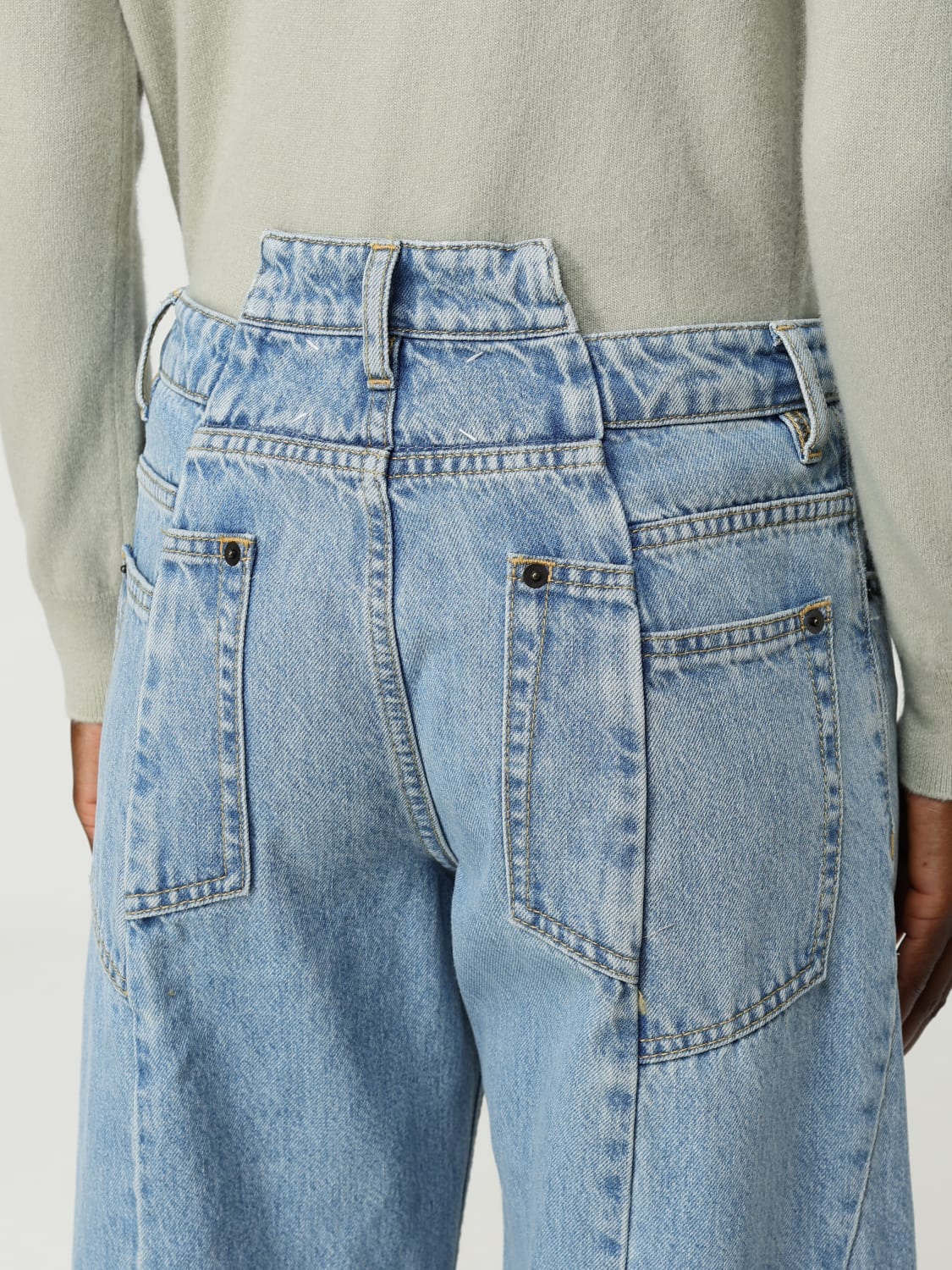 MAISON MARGIELA JEANS: Jeans woman Maison Margiela, Gnawed Blue - Img 5