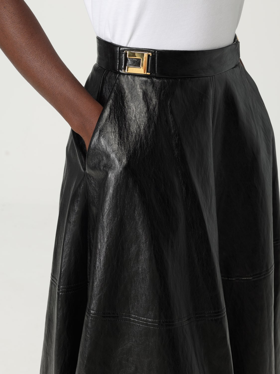 ELISABETTA FRANCHI SKIRT: Skirt woman Elisabetta Franchi, Black - Img 3