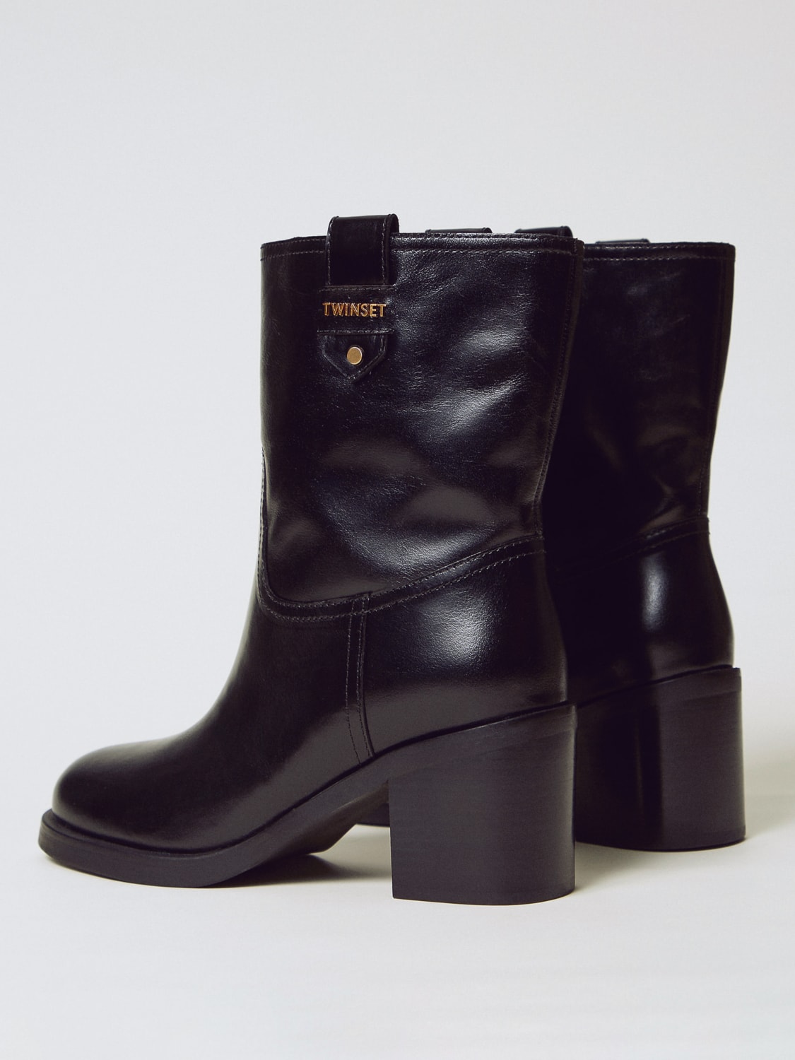 TWINSET BOOTS: Flat ankle boots woman Twinset, Black - Img 3