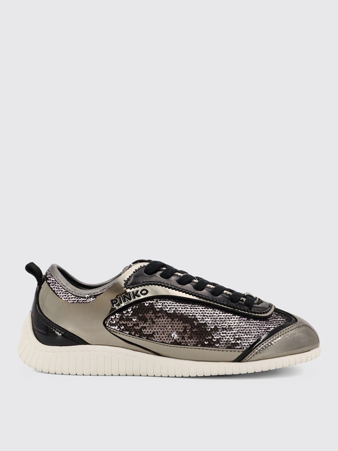 PINKO SNEAKERS: Sneakers woman Pinko, Grey - Img 1