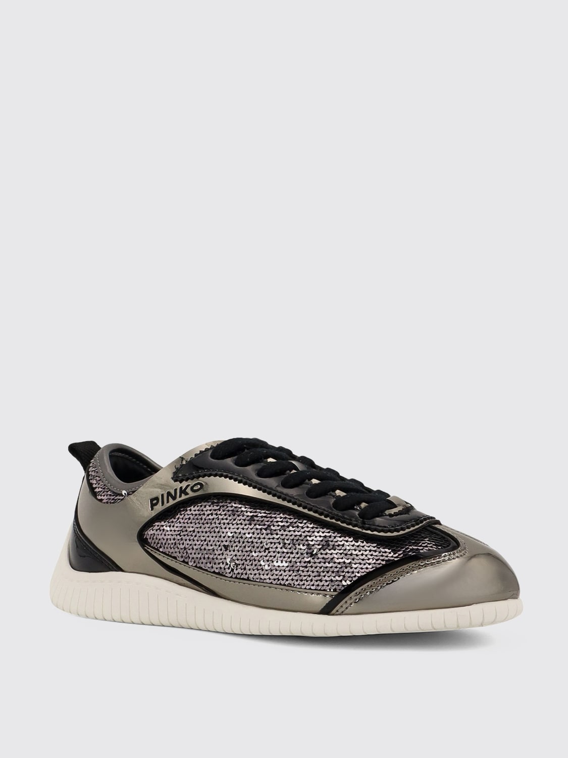 PINKO SNEAKERS: Sneakers woman Pinko, Grey - Img 2