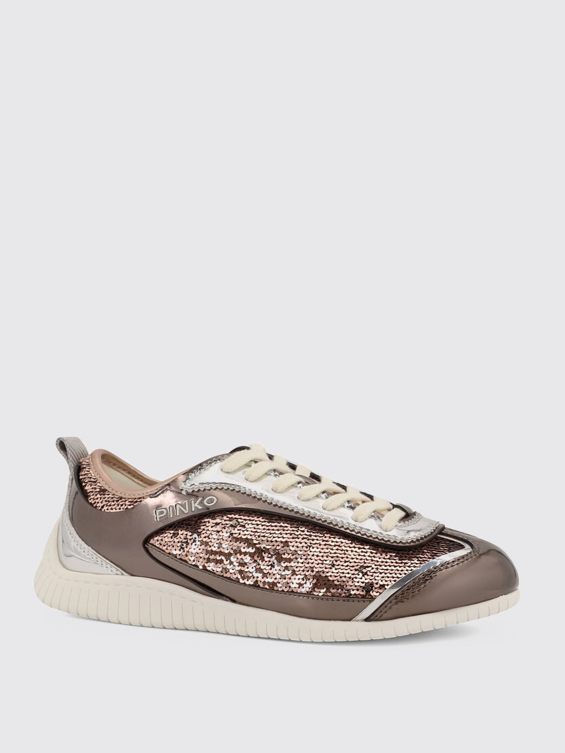 PINKO SNEAKERS: Sneakers woman Pinko, Brown - Img 2
