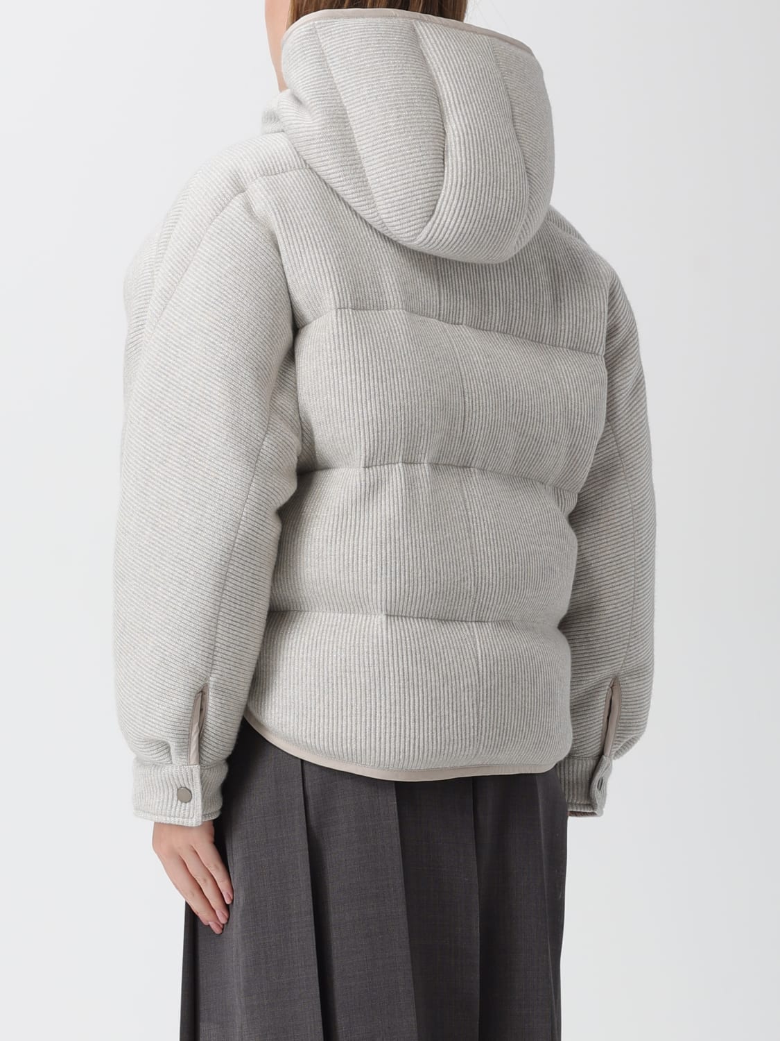 BRUNELLO CUCINELLI JACKET: Jacket woman Brunello Cucinelli, Grey - Img 3