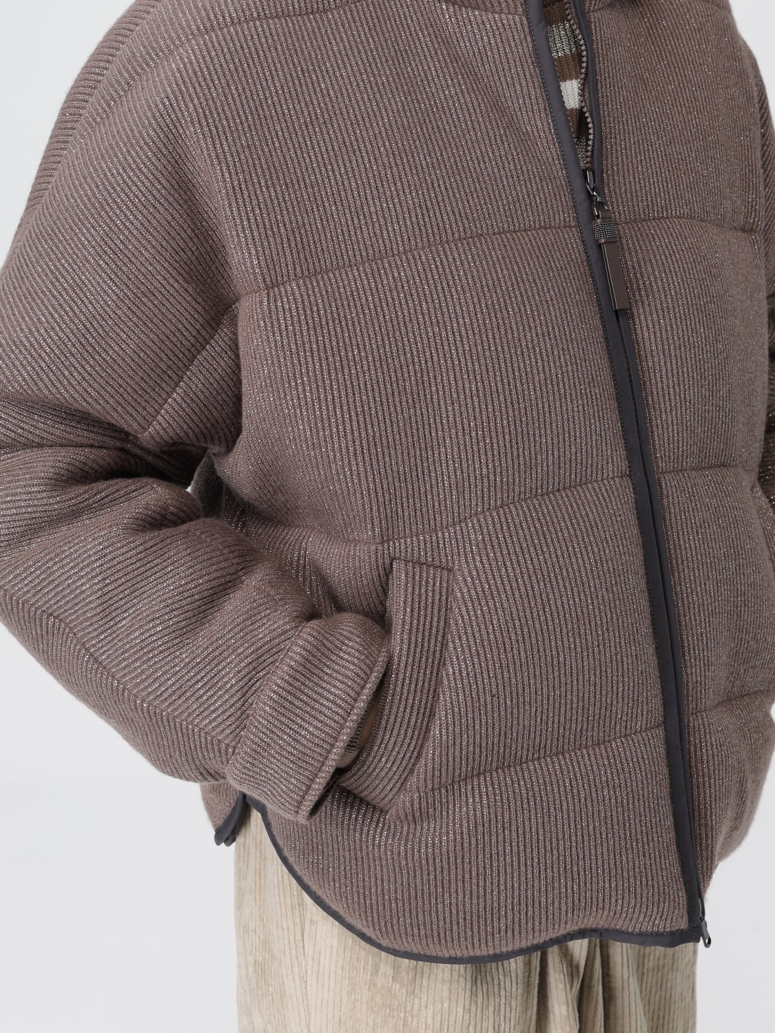 BRUNELLO CUCINELLI CHAQUETA: Chaqueta mujer Brunello Cucinelli, Marrón - Img 5