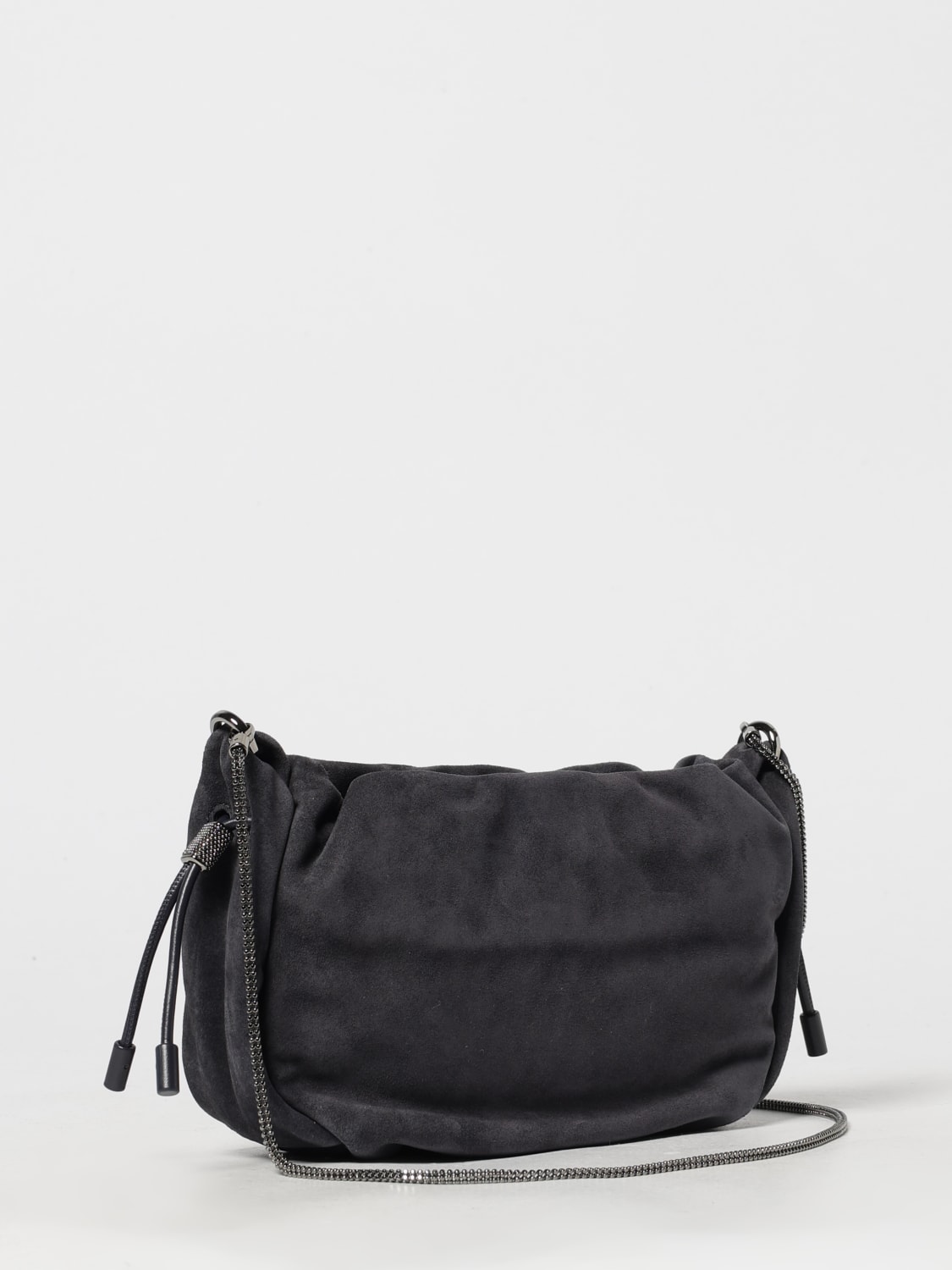 BRUNELLO CUCINELLI CLUTCH: Shoulder bag woman Brunello Cucinelli, Brown - Img 3