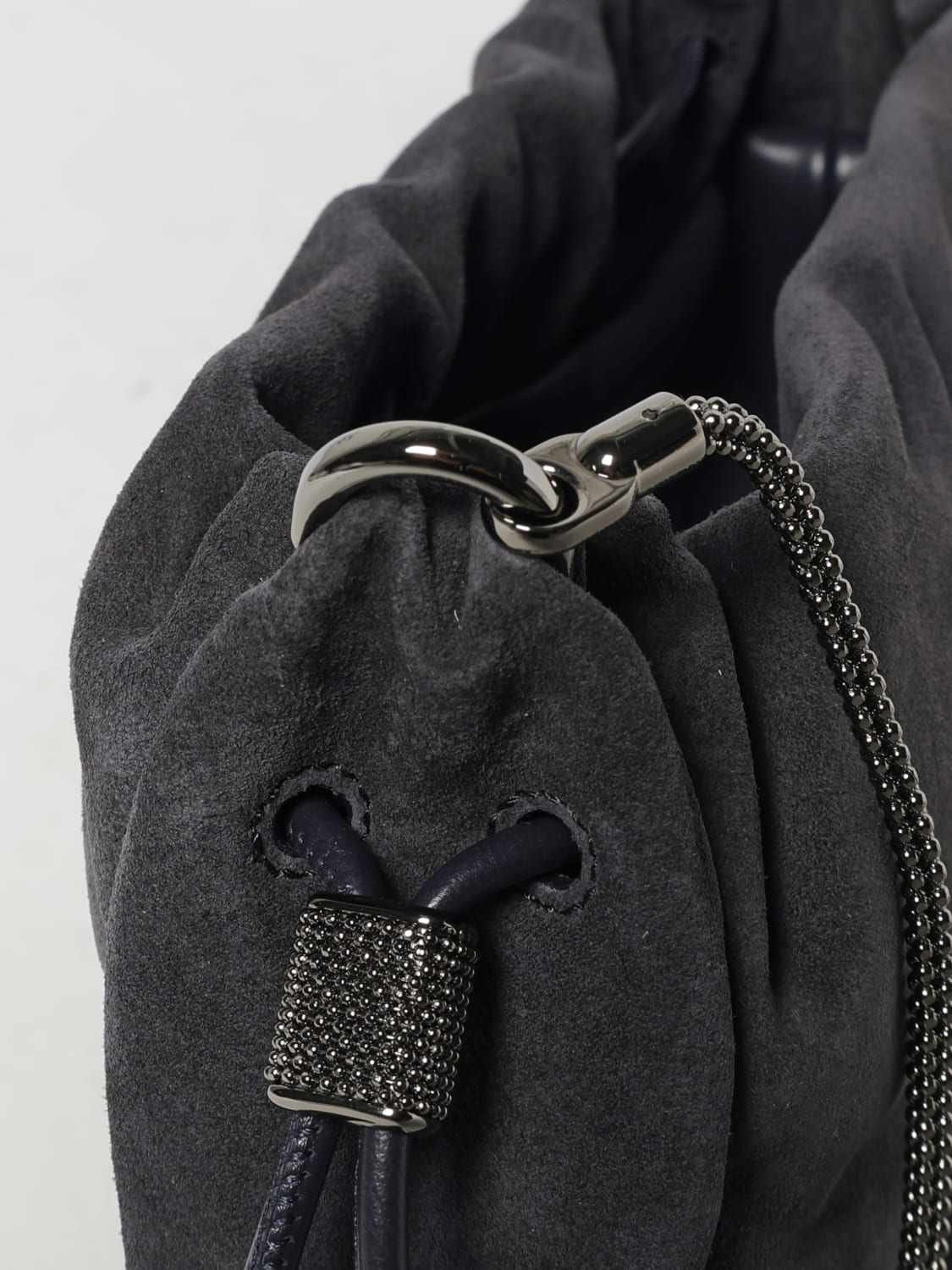 BRUNELLO CUCINELLI CLUTCH: Shoulder bag woman Brunello Cucinelli, Brown - Img 4