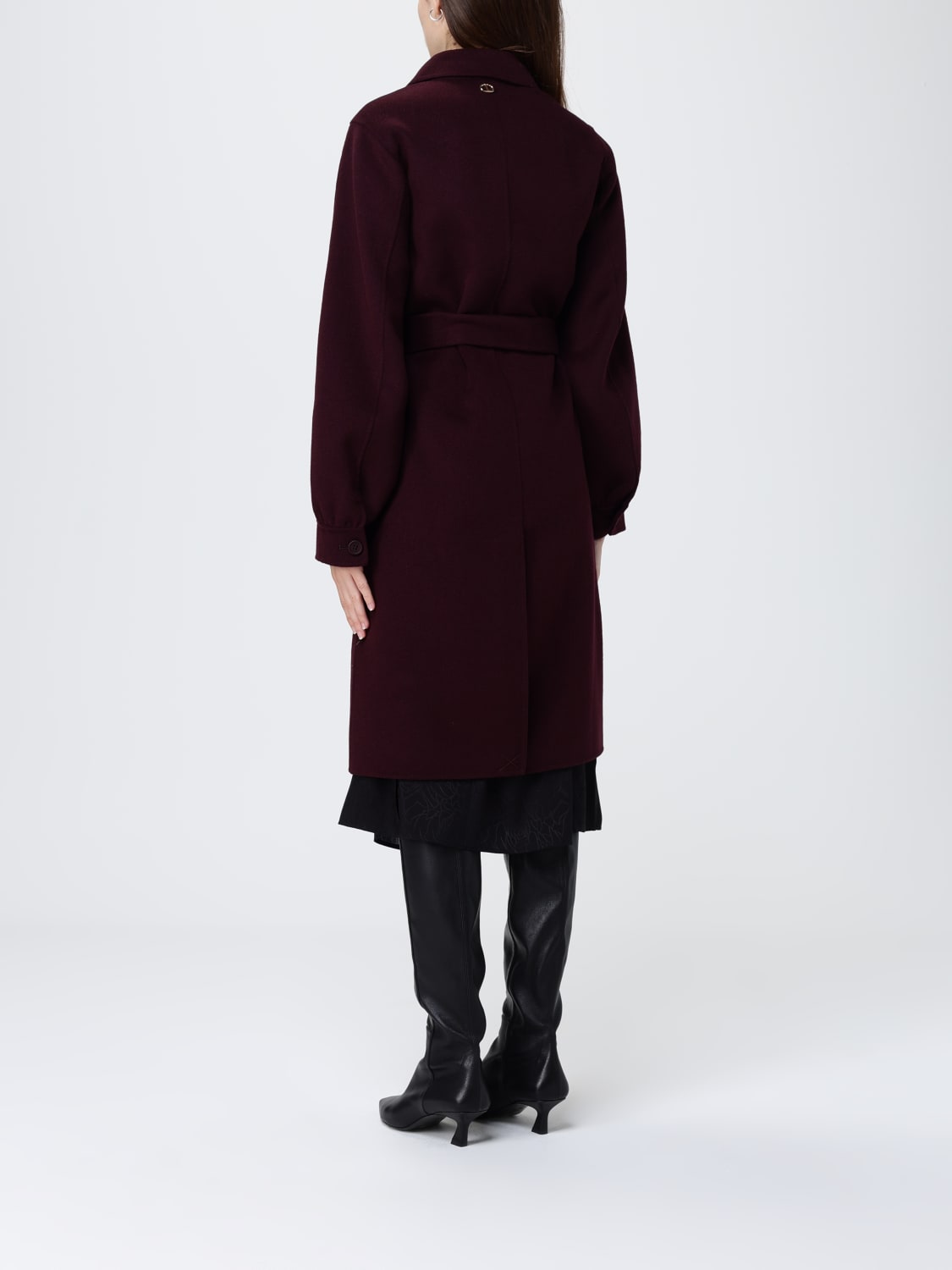 TWINSET COAT: Coat woman Twinset, Wine - Img 2