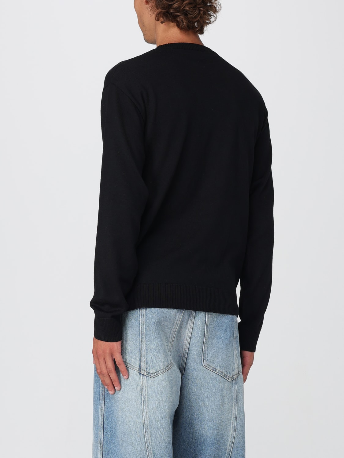 MOSCHINO COUTURE 毛衣: 毛衣 男士 Moschino Couture, 黑色 - Img 3