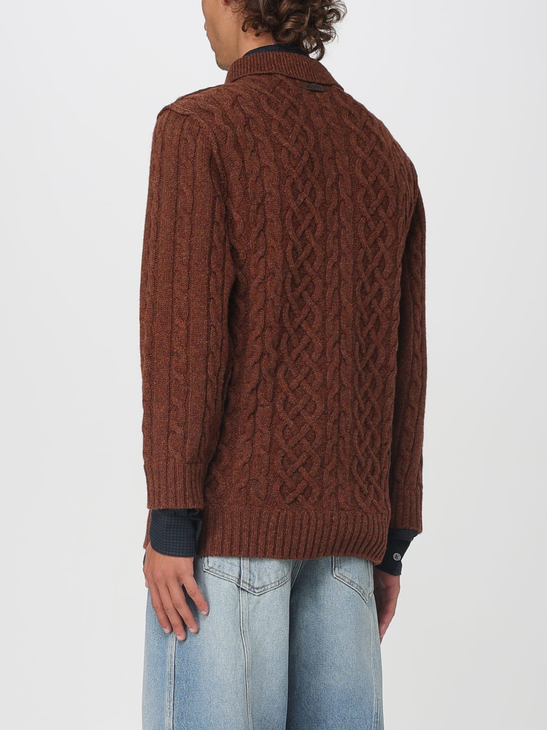 MOSCHINO COUTURE SWEATER: Sweater men Moschino Couture, Brown - Img 3