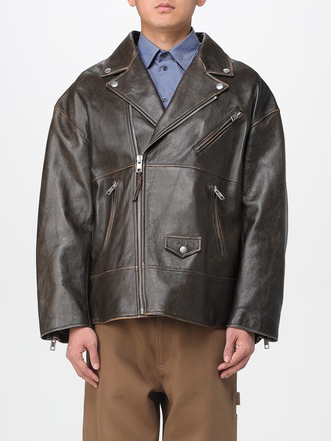 MOSCHINO COUTURE JACKET: Jacket men Moschino Couture, Brown - Img 1
