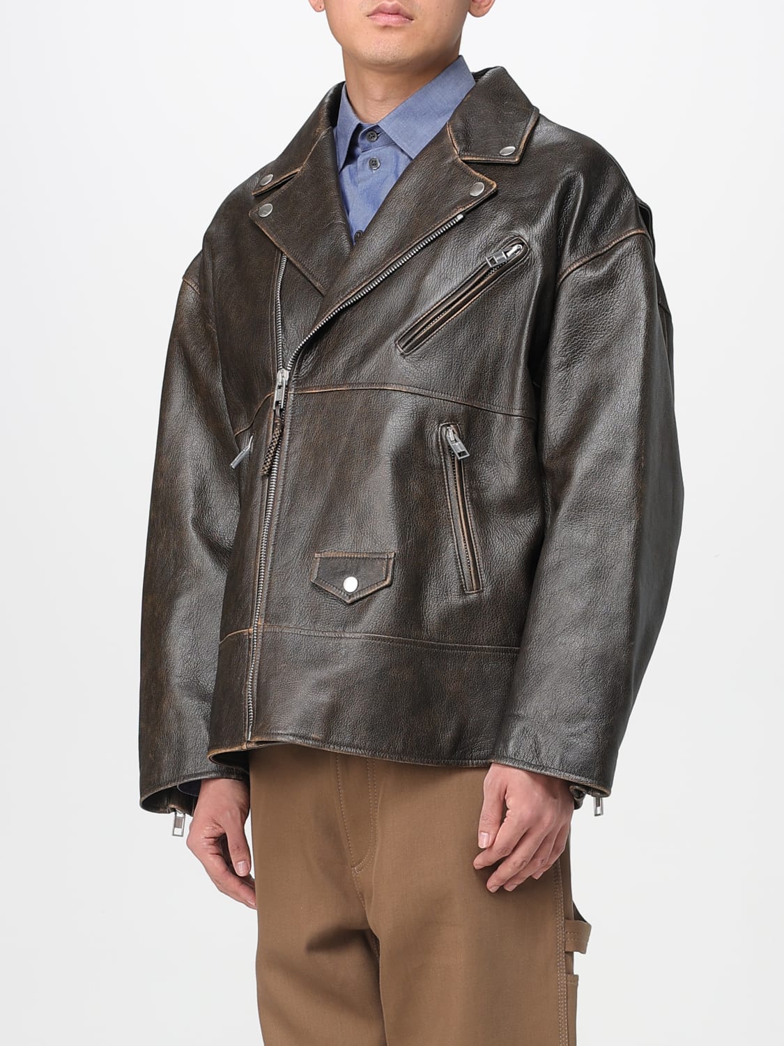 MOSCHINO COUTURE JACKET: Jacket men Moschino Couture, Brown - Img 4