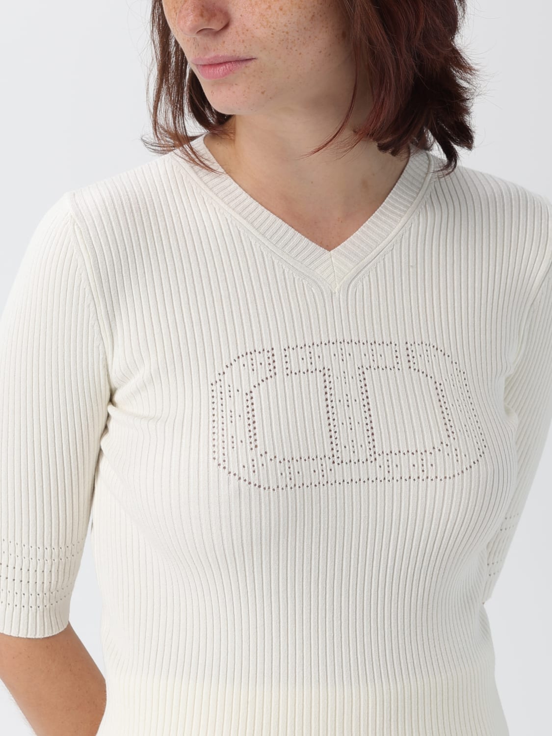 TWINSET TOP: Top mujer Twinset, Blanco - Img 3