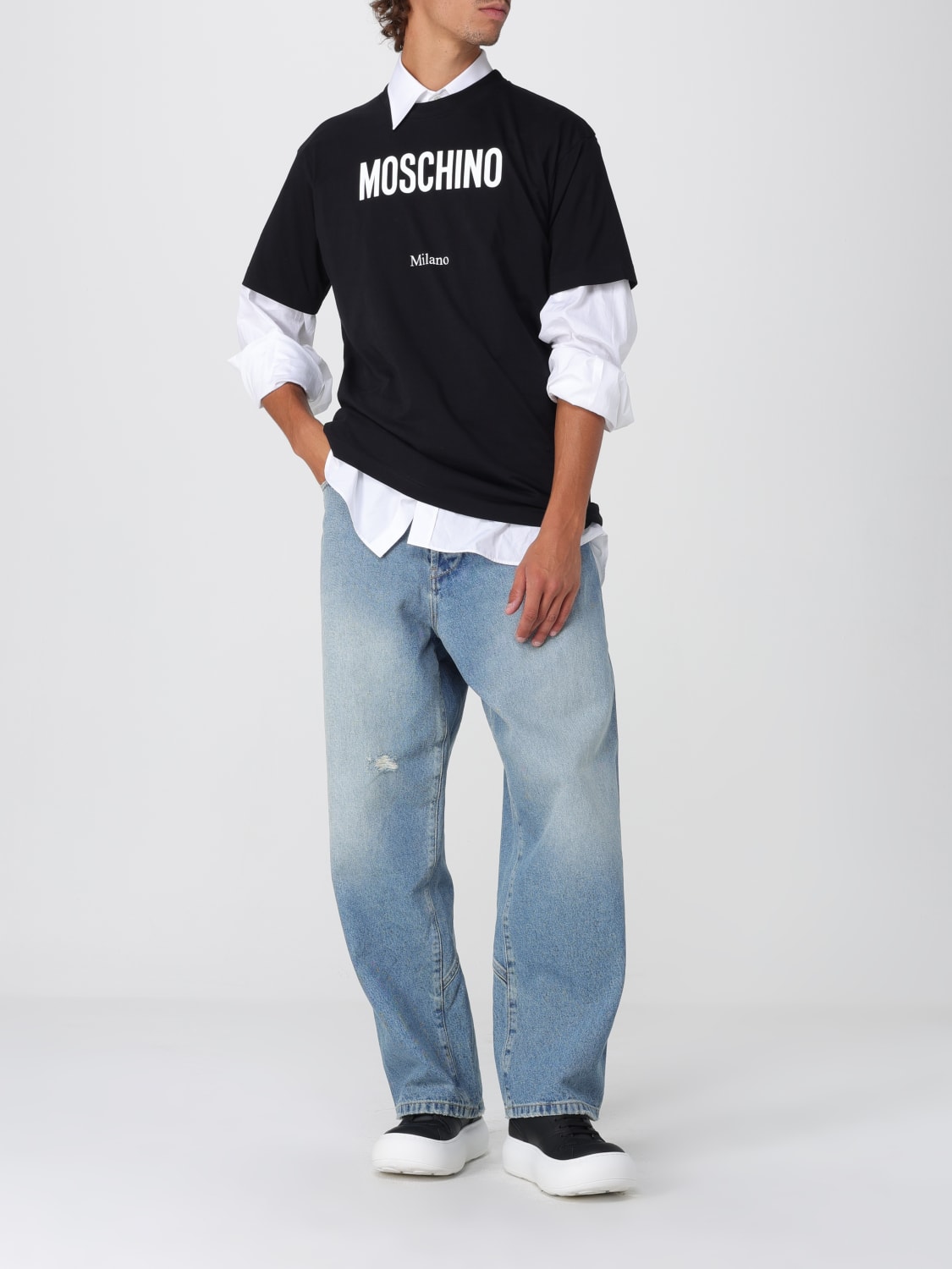 MOSCHINO COUTURE T-SHIRT: T-shirt men Moschino Couture, Black - Img 2