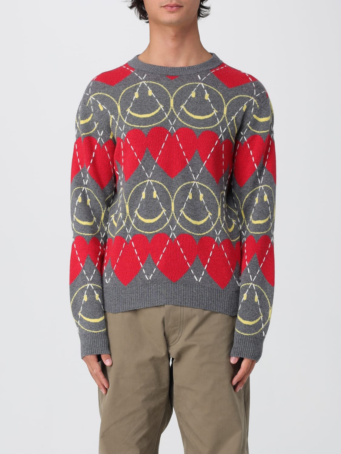 MOSCHINO COUTURE SWEATER: Sweater men Moschino Couture, Red - Img 1