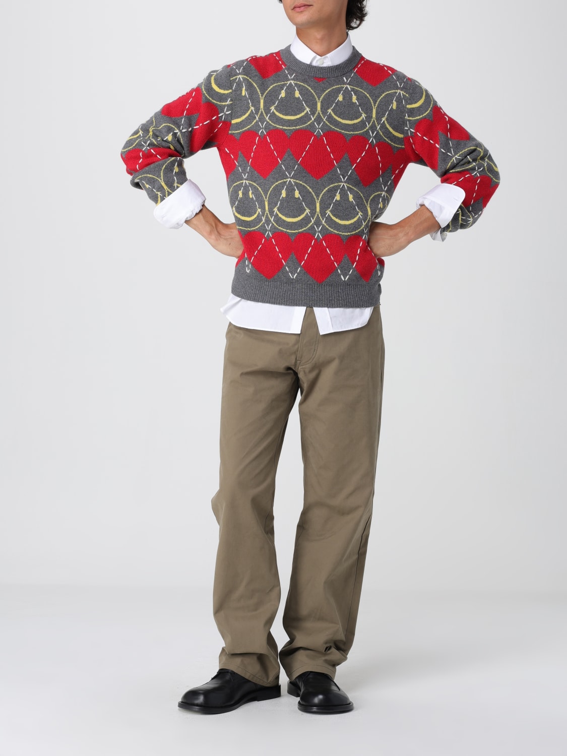 MOSCHINO COUTURE SWEATER: Sweater men Moschino Couture, Red - Img 2