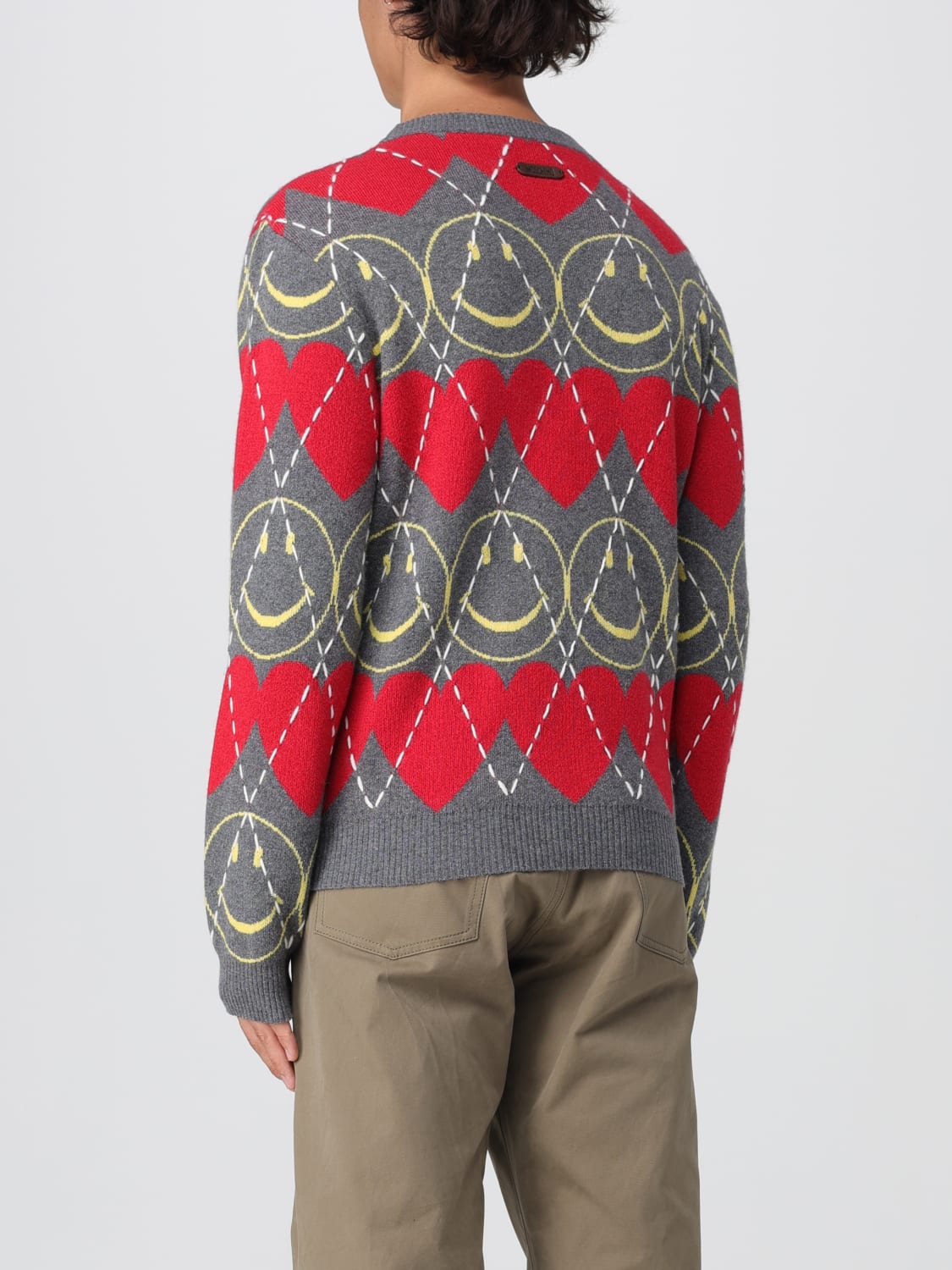 MOSCHINO COUTURE SWEATER: Sweater men Moschino Couture, Red - Img 3