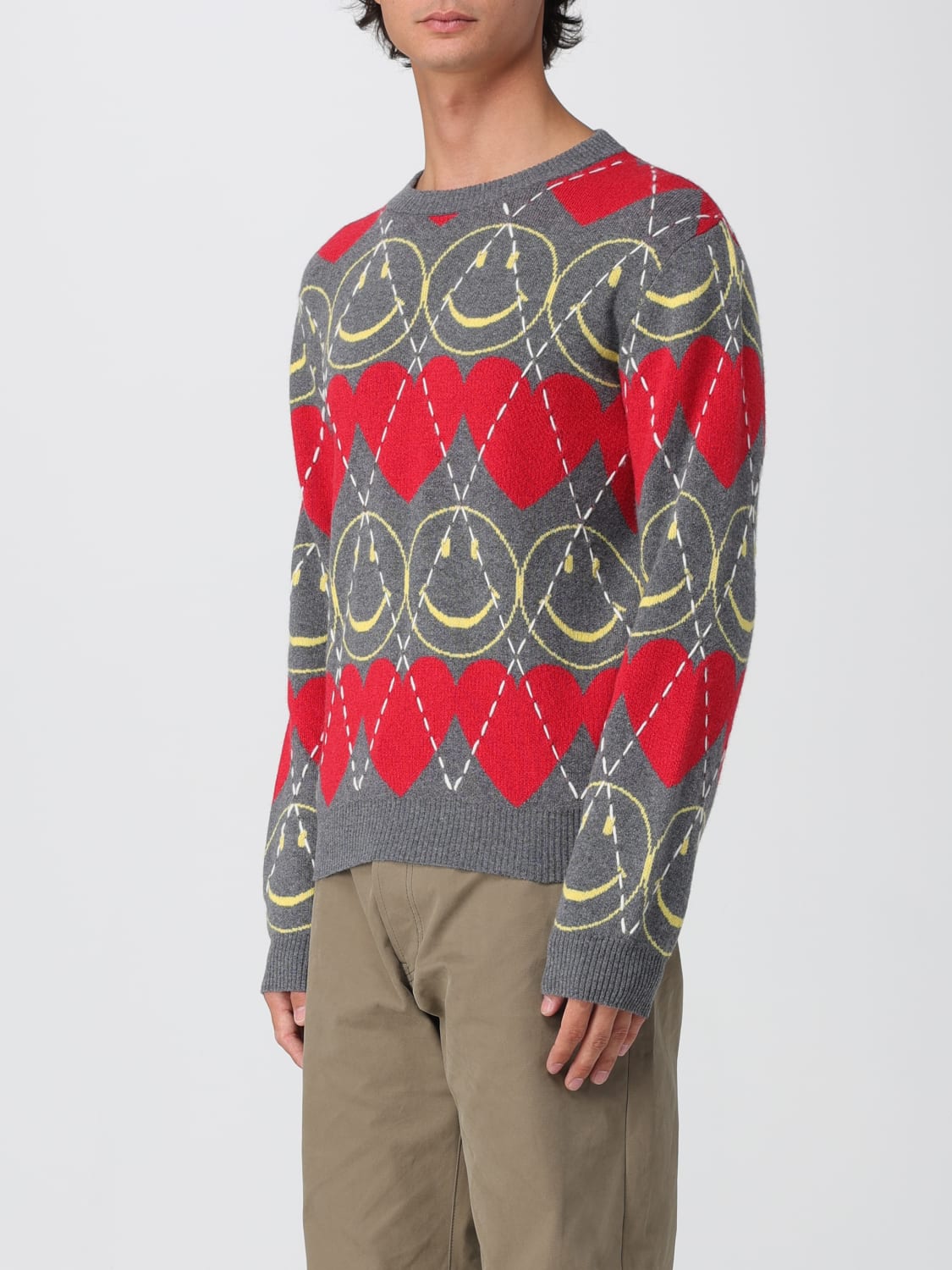 MOSCHINO COUTURE SWEATER: Sweater men Moschino Couture, Red - Img 4