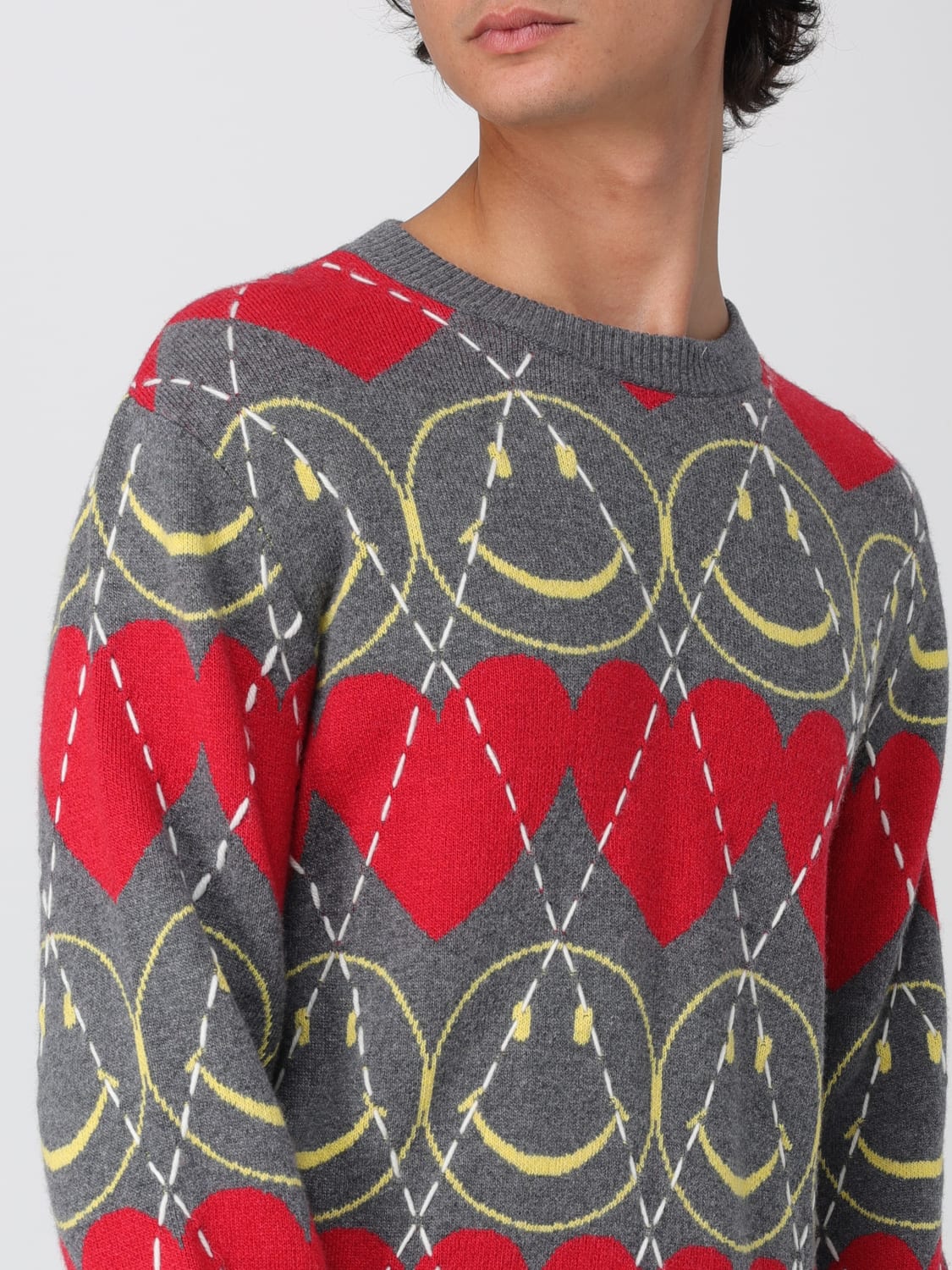MOSCHINO COUTURE SWEATER: Sweater men Moschino Couture, Red - Img 5