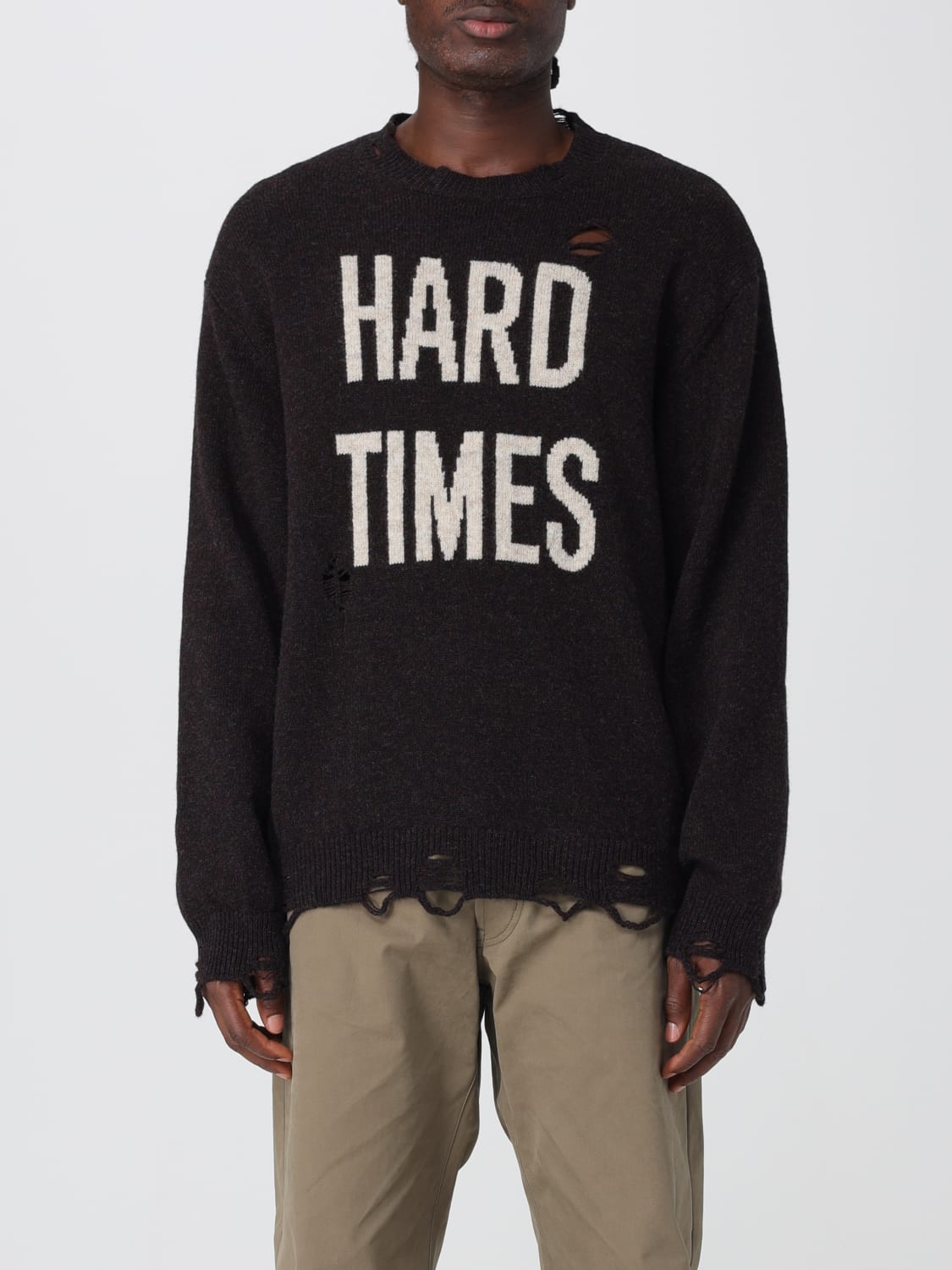 MOSCHINO COUTURE SWEATER: Sweater men Moschino Couture, Brown - Img 1