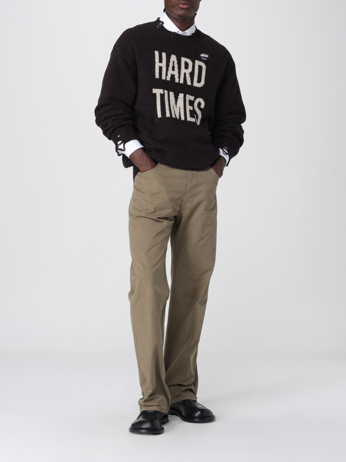 MOSCHINO COUTURE SWEATER: Sweater men Moschino Couture, Brown - Img 2