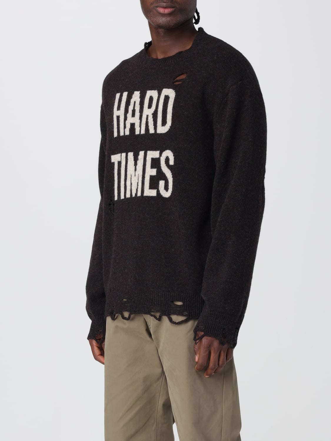 MOSCHINO COUTURE SWEATER: Sweater men Moschino Couture, Brown - Img 4